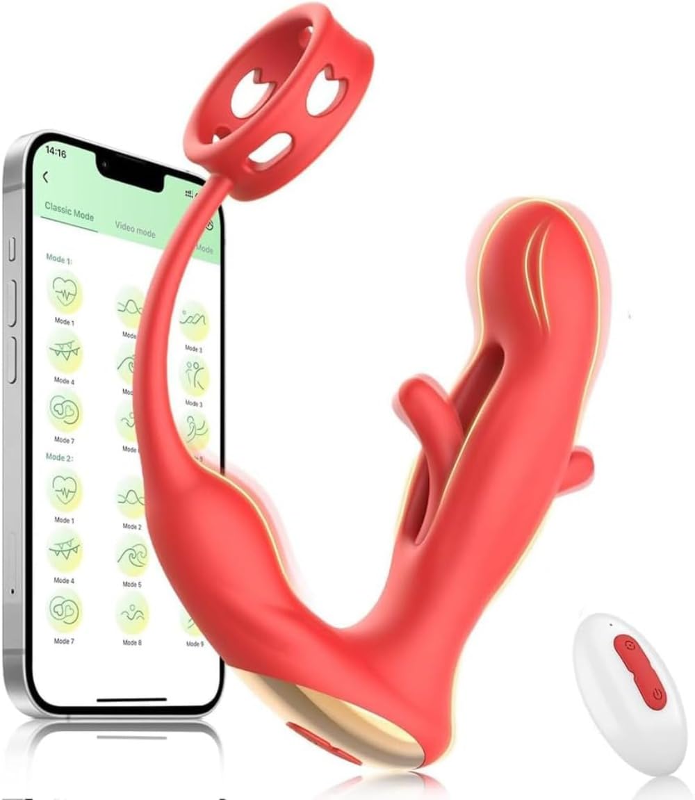 Massaggiatore con 9 modalità di percussione e 9 modalità di vibrazione/con telecomando e controllo tramite app, masturbatore per punti U e G