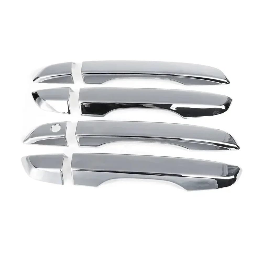 Mhtgd Bn251 Abs Carbon Fiber Style Black Exterior Door Handle Moulding Cover Trim W/Keyless Entry Decor For Civic 10Th For Gen 2016-2021