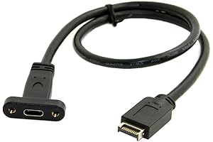 cablecc USB 3.1 Front Panel Header to USB-C Type-C Female Extension Cable...