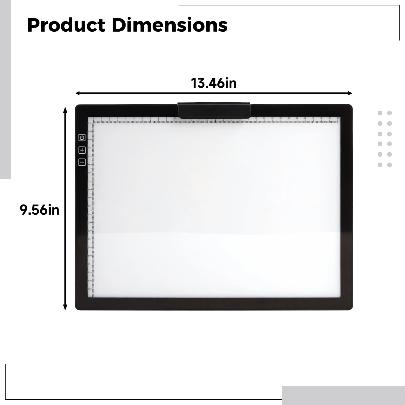 A4 Rechargeable Led Light Pad, Fast Charge Tracing Box with Stand and Clip - 6 Adjustable Brightness Levels, USB-C, 13.5X9.6X0.4In Portable Drawing Board
