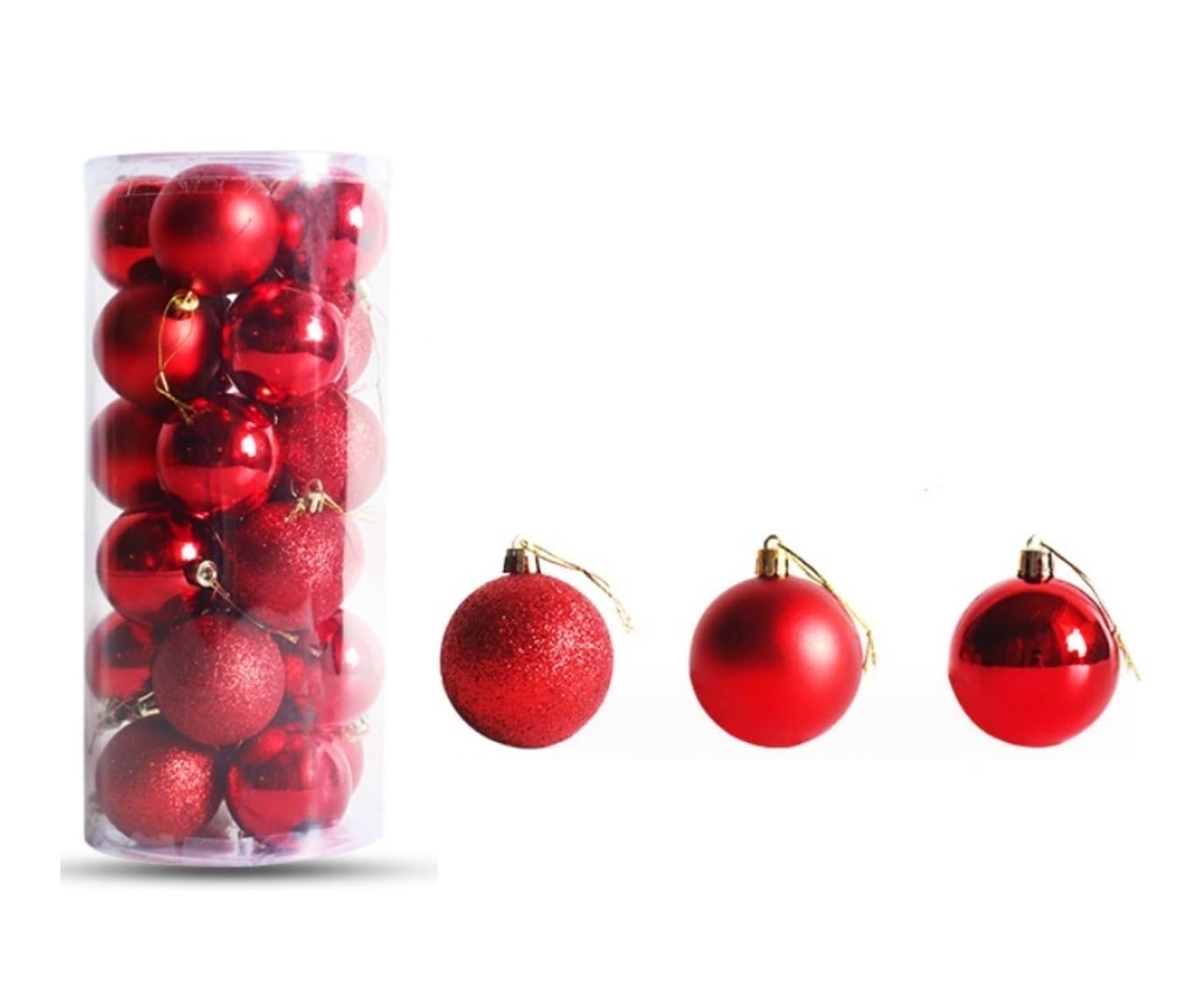 Palla di Natale Palline di Natale Set Di 24 Palline Di Natale, Decorazioni Infrangibili Per L'albero Di Natale, Ornamenti, Palline, Decorazioni Pendenti Natalizie, Decorazioni Natalizie Palle di Natal