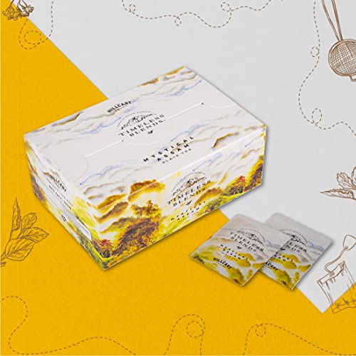 Image of Timeless Blends by The Hillcart Tales Mystical Assam Tea Bags 100 Pieces, Premium Assam Black Tea Leaves With Earth Fragrance, Original Assam Tea in Double Chamber Teabags, 200 gms
