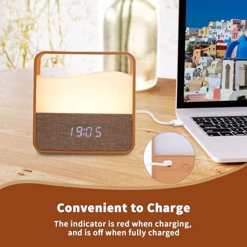 Lampe de table veilleuse bois dimmable pour apaiser vos nuits - 4