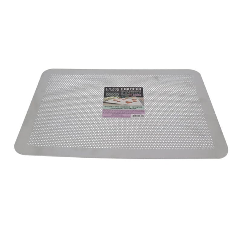 Plaque à pâtisserie plate perforée 40x30 support de cuisson pour four - 3