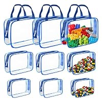 Kuber Industries Kit di gioielli in PVC con 10 sacchetti, stampa solida