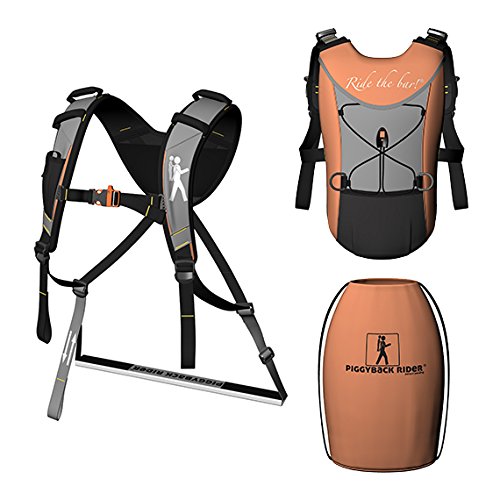 child standing back carrier