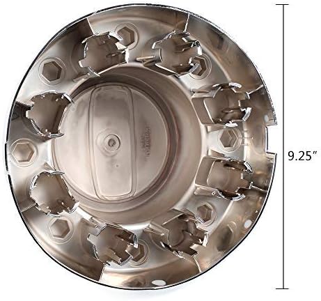 Miniatura 4 de G-PLUS Tapacubos centrales cromados para rueda trasera de camión de 1 tonelada compatibles con Dodge Ram 3500 2011-2016, 2 unidades