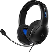 Vista 1 de PDP Auriculares con cable LVL50 con micrófono con cancelación de ruido negro - PS5PS4