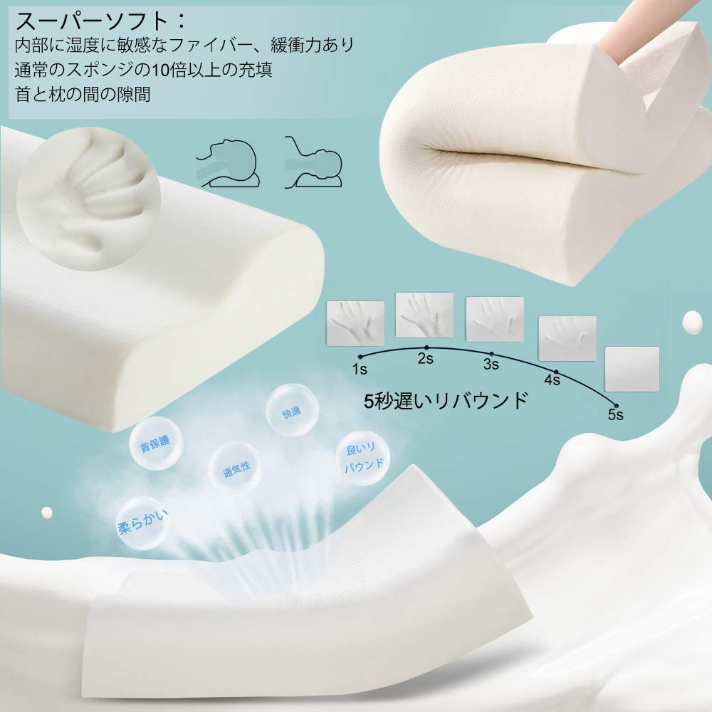 Amazon｜look envy メモリーフォームピロー 低反発枕 まくら カバー