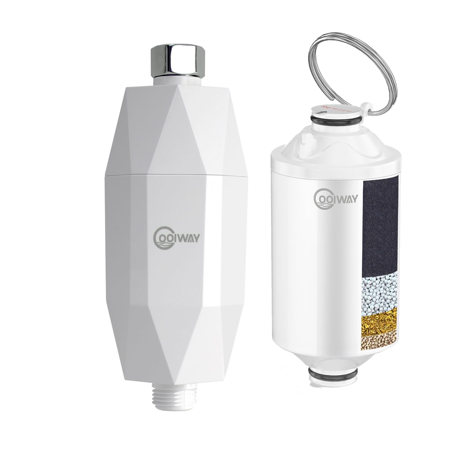 Amazon.co.jp: CoolWAY シャワーヘッドフィルター 硬水用 高出力