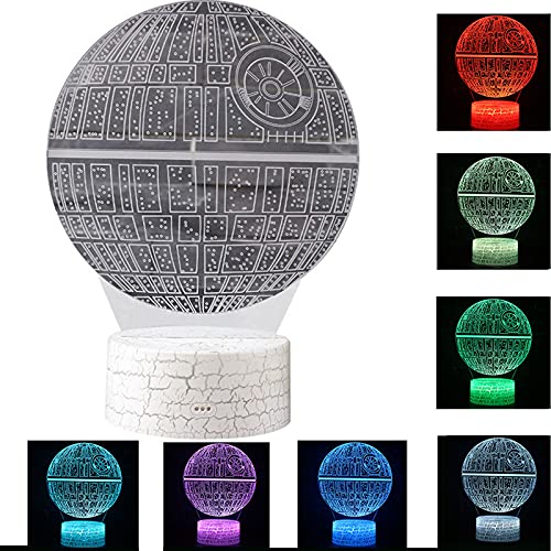 Lumière LED 3D Étoile de la Mort avec télécommande tactile 16 couleurs - 2