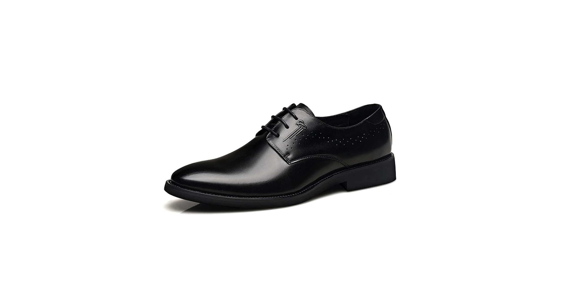 Amazon.com: Men's Pointed Toe Lace Up, Real Leather Derby