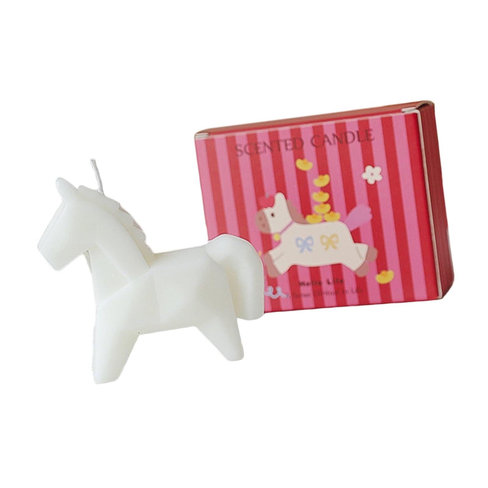 Msioytog Geometric Horse Whit Horse Themed Scented For Home Decoration And Relaxation With Natural Scent Home Decoration
