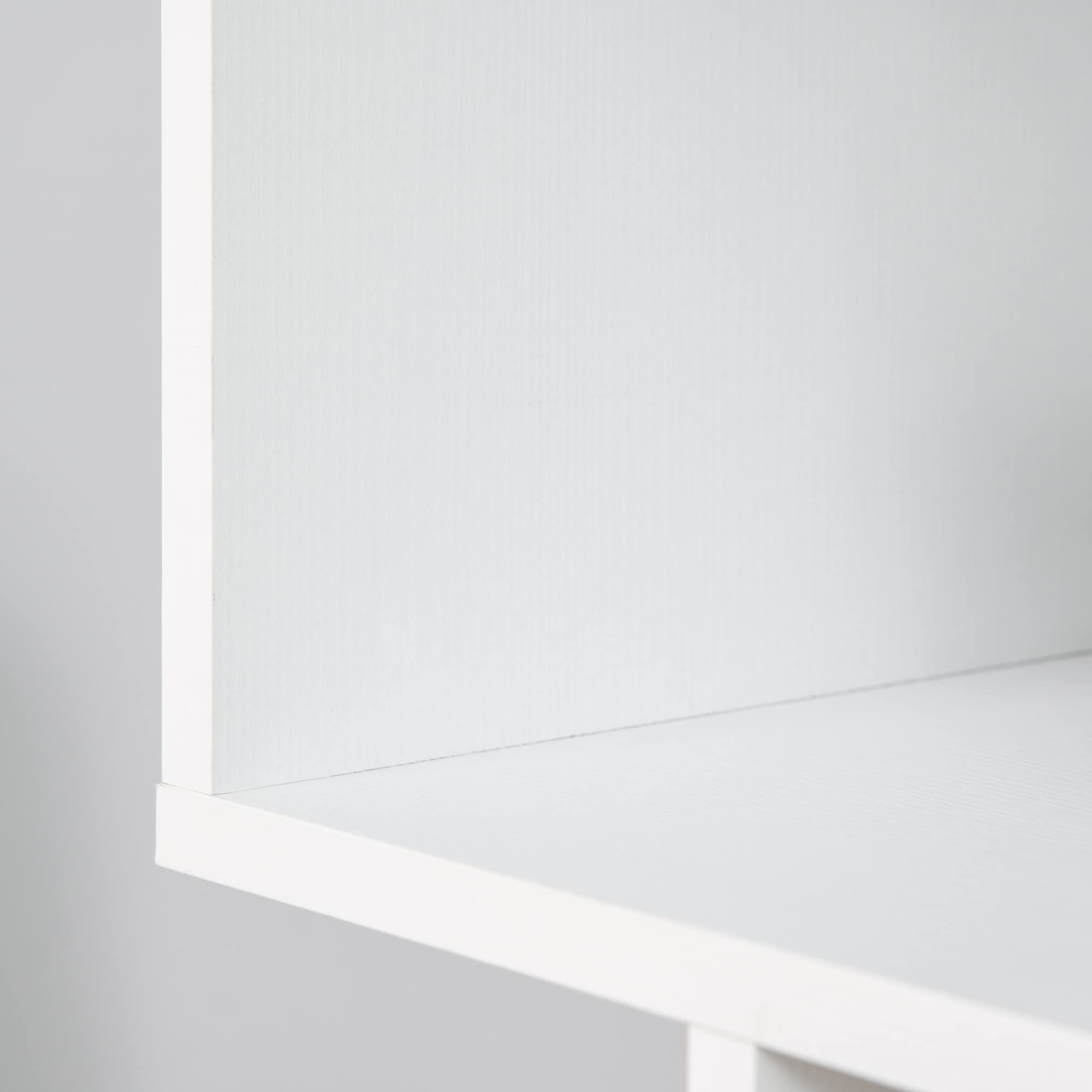 HOMCOM Libreria di Design, Libreria a Parete Bianca, 6 Ripiani Scomposti, Struttura a Zig-Zag, Moderna, Resistente, in Legno, per Salotto e Ufficio, 80x24x191cm, Bianco