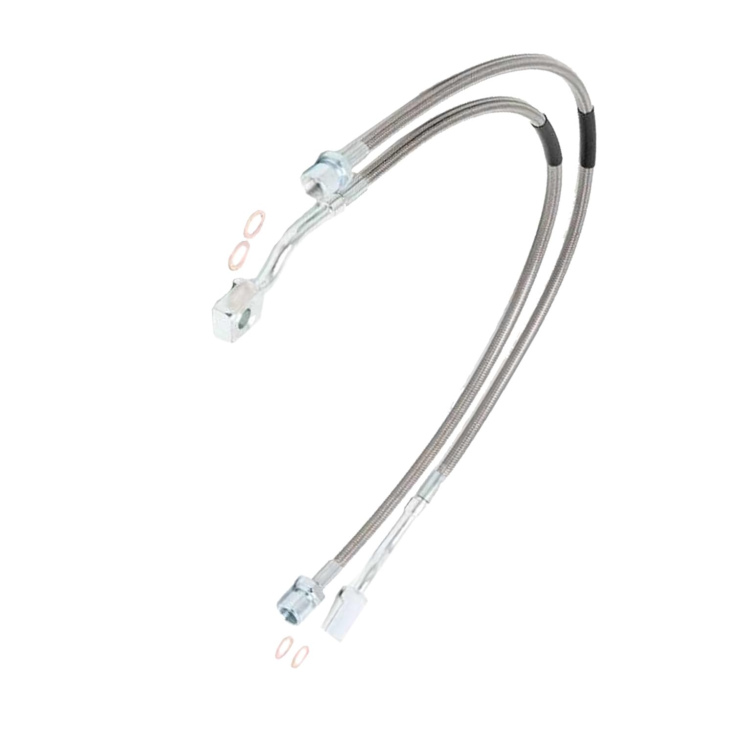 Lot de 2 conduites de frein 89370 ZDGL-89370 compatibles avec Silverado 1500 2500 3500 HD 2WD 4WD 2007-2019 Compatible avec GMC Sierra 1500 2500 3500 HD 2WD 4WD 2007-2019