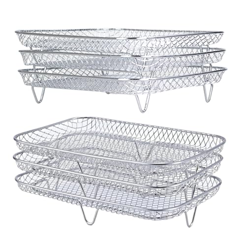 Rack de friteuse à air pour éviter les aliments attachés et optimiser l'espace de cuisson - 4