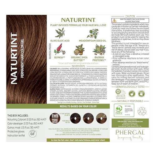 Image of Naturtint 5WB Radiant Copper Brown Permanent Hair Color (Pack of 1), Ammonia Free, Vegan, Cruelty Free, up to 100% Gray Coverage, Long Lasting Results (Packaging may vary)