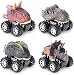 Pull Back Original Dinosaur Cars 4-Pack Dino Cars Toys with Big Tire Wheel for 2-14 Year Old Boys Girls Creative Gifts for Kids Animal Vehicles for Kids Party Favors