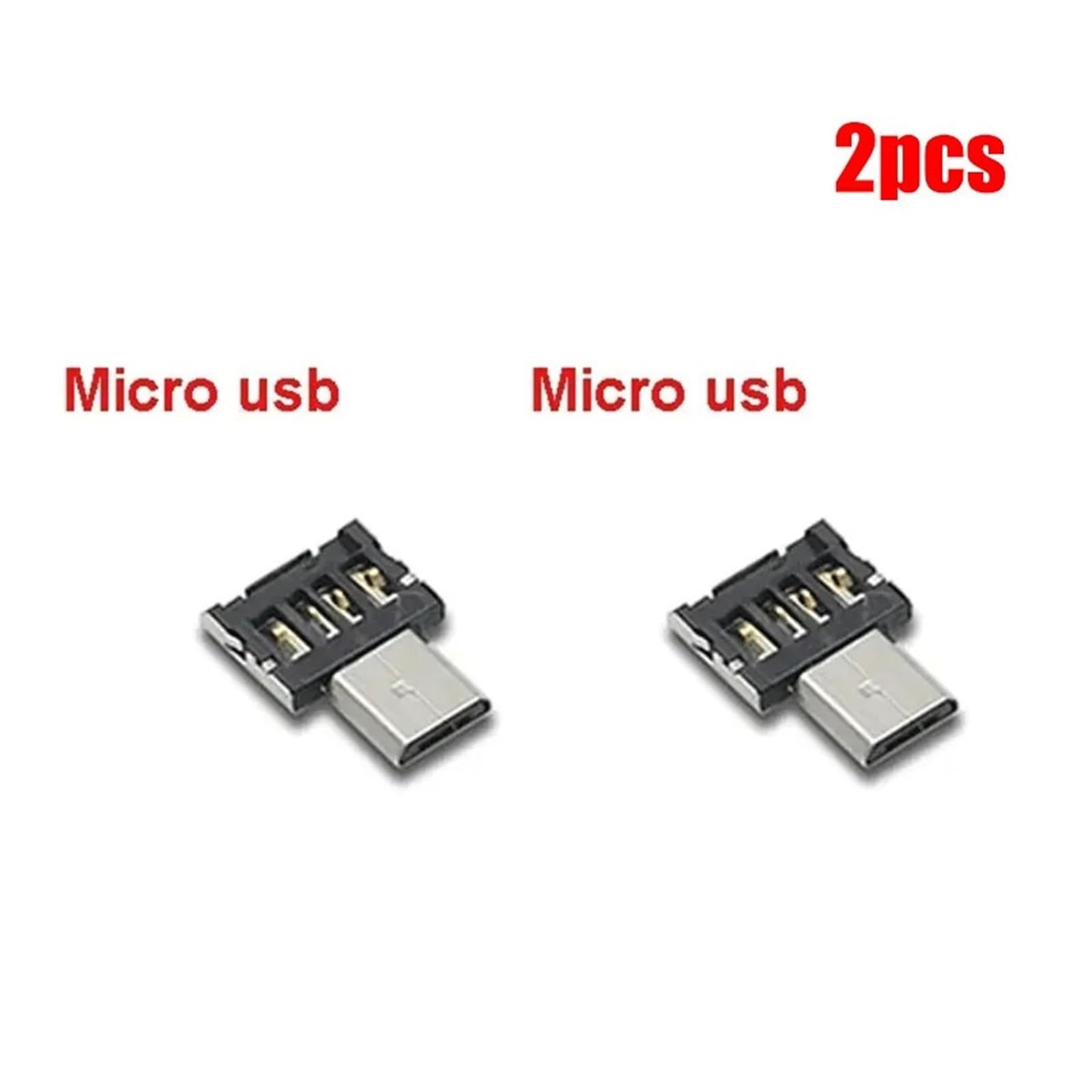 Adattatore da USB C a USB 2.0 OTG di tipo C, cavo connettore micro USB (2 micro USB)