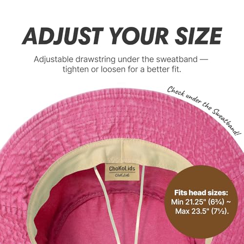 Image of Hot Summer Bucket Hat Trendy Cotton Sun Cap for Beach Golf Fishing | Breathable cotton, fun outdoor vacation style, packable boonie design for men and women