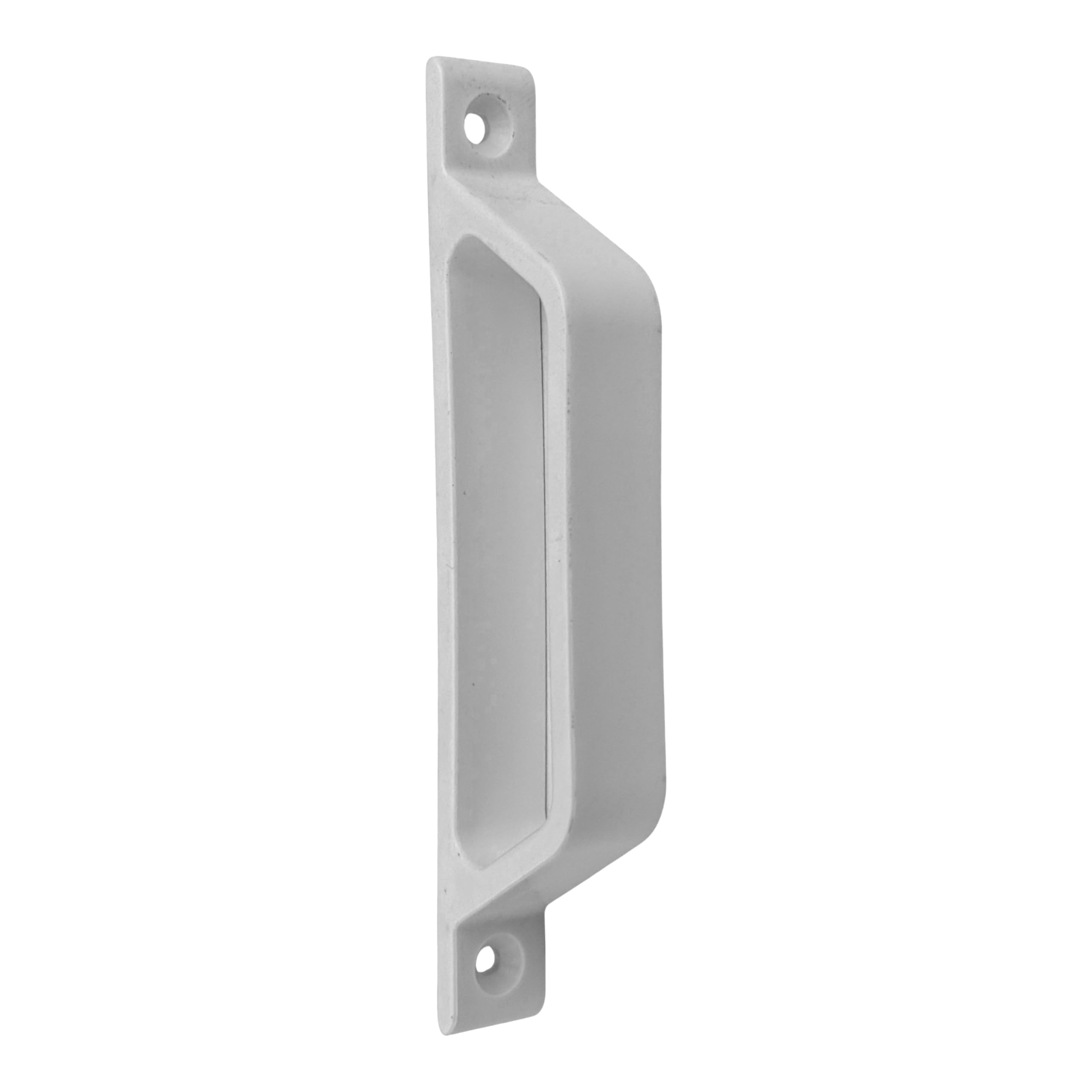 PVC ve Alüminyum Sineklik Tutamağı Beyaz Plastik D Kol Kulp 12cm