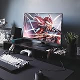 KOORUI Monitor do gier 27 cali, 2K QHD (2560 x 1440), 240 Hz, 1 ms, Adaptive Sync, HDMI, DisplayPort, DCI-P3 90%, HDR10, 100% SRGB, VESA 75 * 75 mm, Czarny