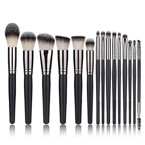 Pinceaux de maquillage pour poudre et fond de teint MZ101491 de 15 pièces