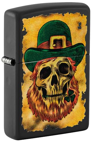 Zippo Lucky Map Design Black Matte Pocket Lighter