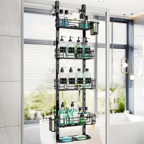 HapiRm Duschablage zum Hängen Edelstahl - 5 Ebenen Duschablage Ohne Bohren...