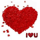 【Paquete preferencial】 Un paquete de 800 pétalos, el rojo natural es como pétalos de rosa, la textura es extremadamente realista y agrega una nueva dimensión a su romance 【Tamaño】 El tamaño de los pétalos simulados es de 5 x 5 cm. Si se distribuye un...