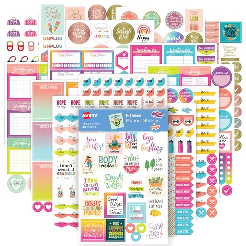 Autocollants pour planificateur de fitness : organisez votre calendrier