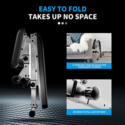 LKJHG Multiuse Adjustable Weight Bench - Utility Exercise Workout Bench for Full Body, Home Gym Strength Training 330 lbs Capacity, Fordable InclineDecline Bench