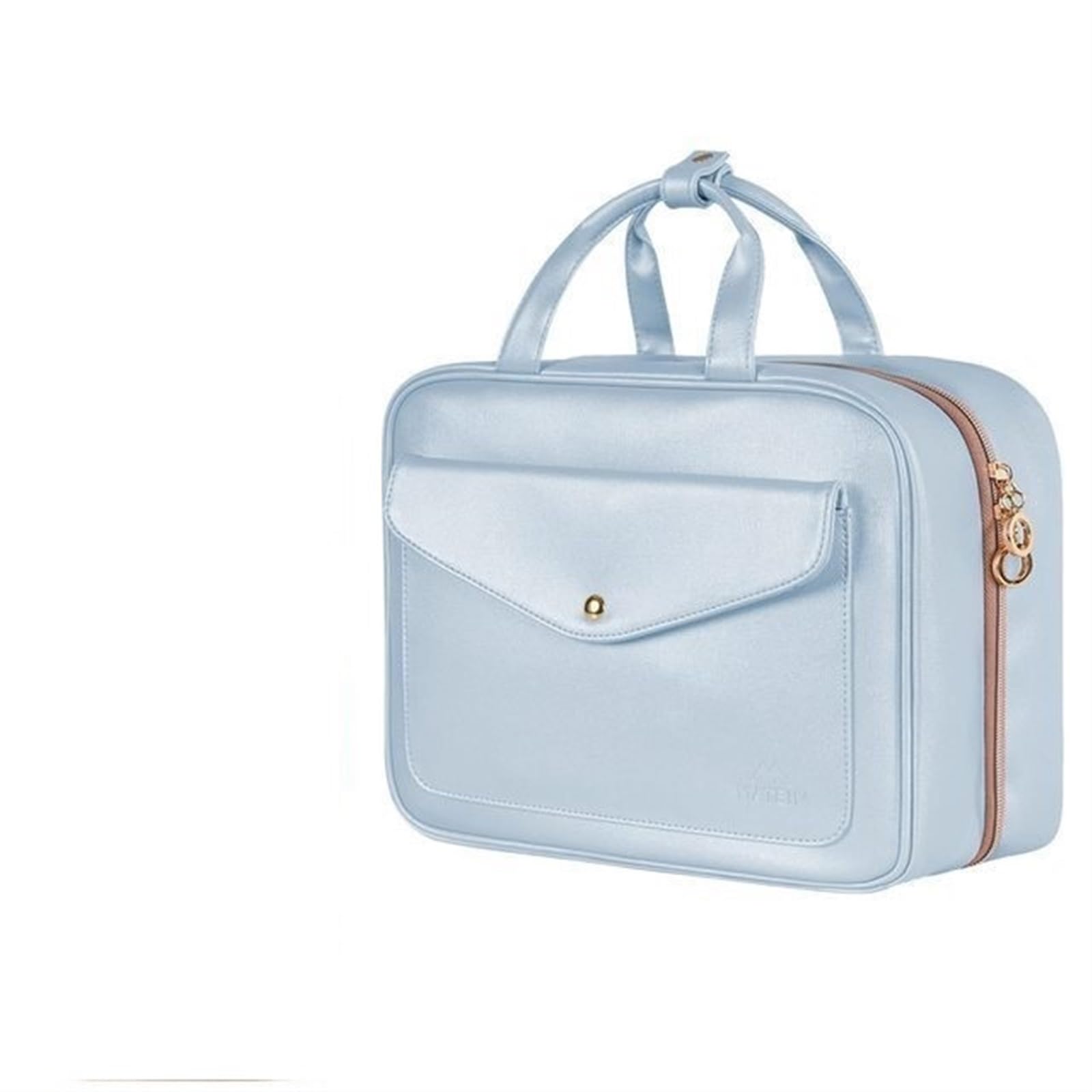 Neceser Maquillaje Bolsa de Maquillaje Cuero PU, Bolsa Viaje Gran Capacidad, cosméticos Impermeable, Bolsas Almacenamiento artículos tocador, Belleza for Mujer, Organizador(Blue)