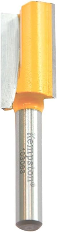 Kempston 103063 Straight Bit, 1/4-Inch Shank, 9/16-Inch Cutting Diameter, 1-Inch Cutting Length