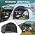 EROMMY Carport 12 x 20 FT Heavy Duty, Portable Garage with All-Steel Metal Frame and Round Style Roof, Anti-Snow Car Canopy Outdoor Storage Shelter for Car, Truck, Boat