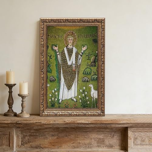 Impression sur toile mosaïque byzantine Saint Apollenaris cadre salon - 4