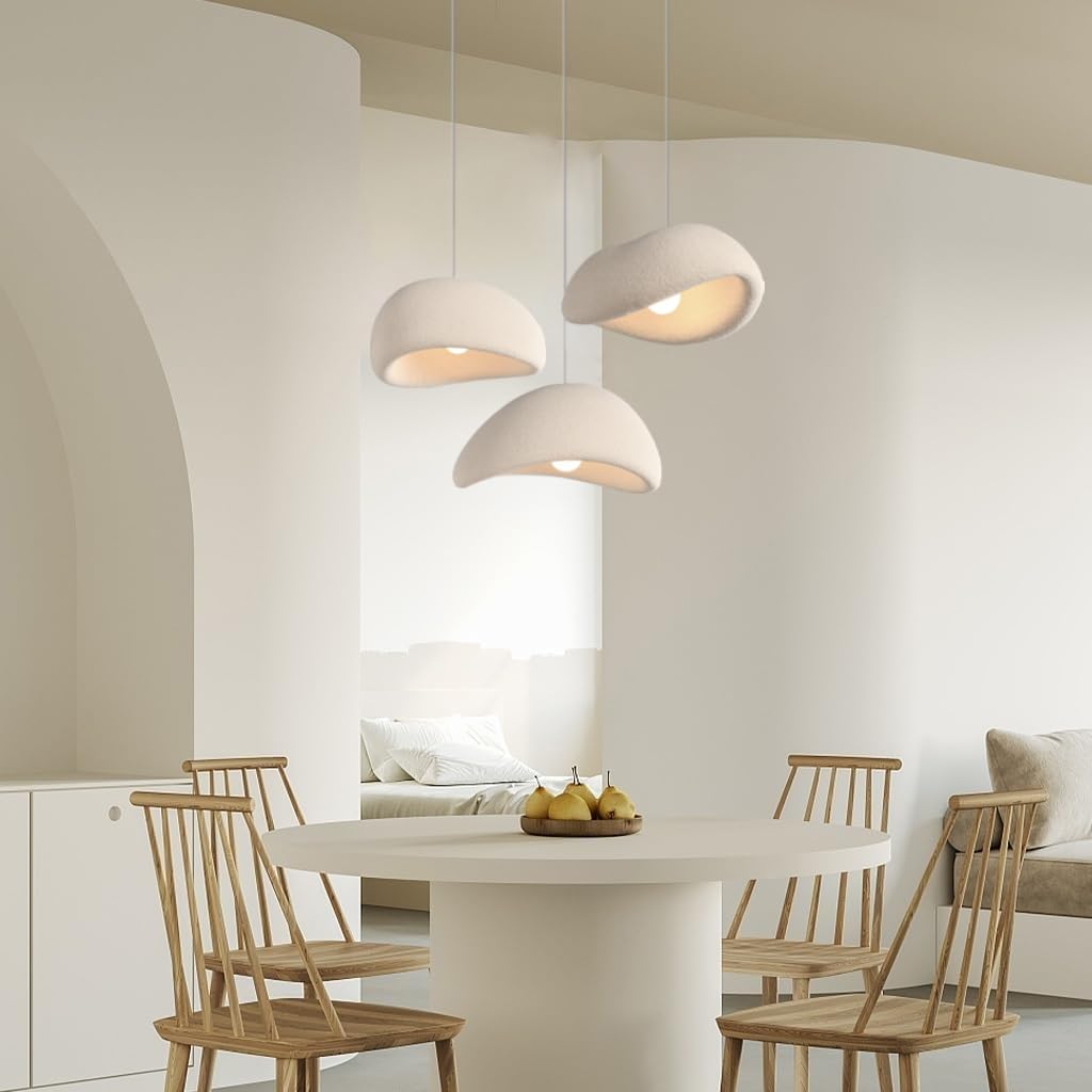 Moderne Hängeleuchte Kreative Pendelleuchte Wabi-Sabi Pendelleuchte E27 Esstisch Lampe Nordic Style Schlafzimmer Wohnzimmer Esszimmer Küche Hängelampe Kinderzimmer Kronleuchter(Blaiken Brown-A)