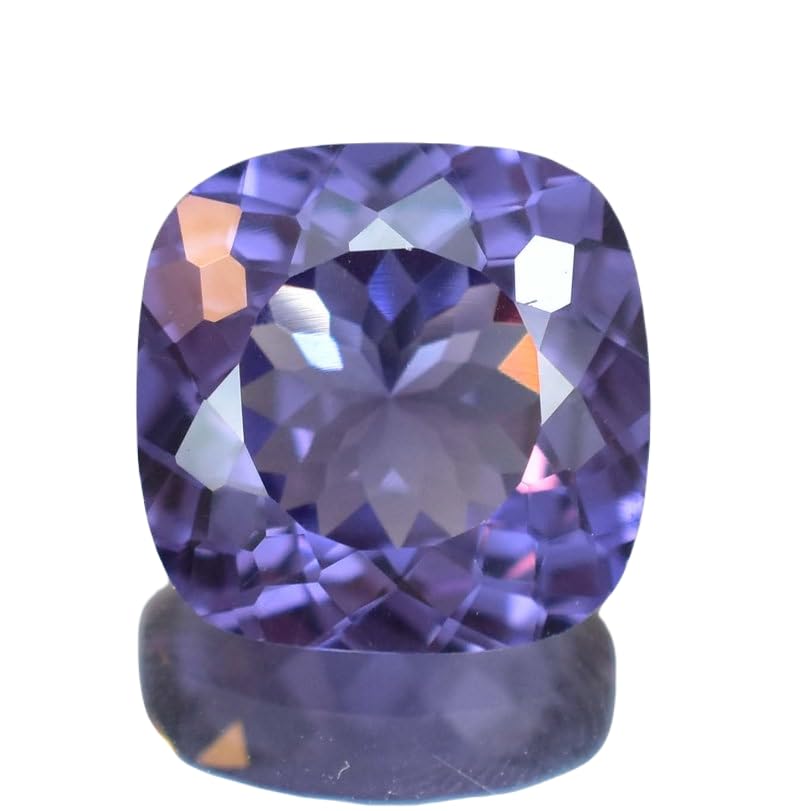 Alexandrite naturelle 8x8mm coussin pour remplacer une pierre de bague usée