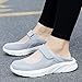 Imagen de Hsyooes Sandalias Mujer Malla Zapatos Para Caminar Respirable Zapatillas de Estar por Casa Ajustable Zuecos Ligero Zapatos de Deporte Verano Calzado Enfermeras Gris EU38=Fabricante:39