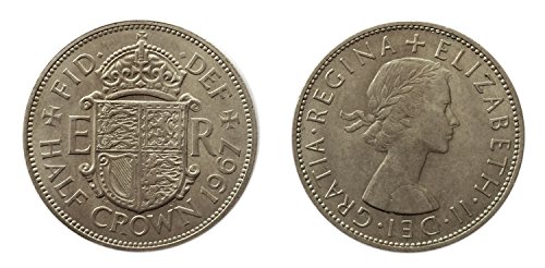 Monedas para coleccionistas - Circulated británica 1967 Media Corona Coin / Gran Bretaña