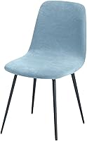 Vista 16 de Funda para silla, 4/6 unidades, de terciopelo, elástica, para comedor, funda para silla para el hogar (T1-01, 4 piezas)