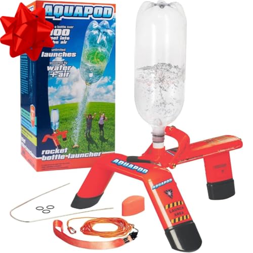 AquaPod The Original Rocket Bottle Launcher Kit - Launches Soda Bottles 100 Ft Up in The Air - Fun Educational STEM Gift - Great Science Toy & Outdoor Activity for Family - Holiday Xmas Gift for Kids