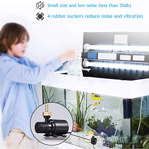 Loijon DECDEAL Bomba de água sem escova Ultra-silenciosa DC12V Micro Bomba de água sem escova Bomba
