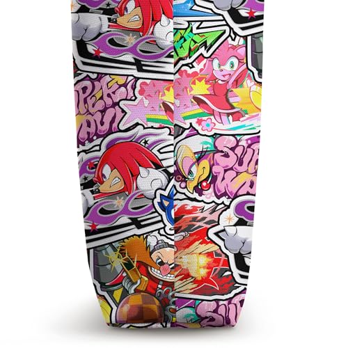 Bolso tipo tote con calcomanías de Sonic Racing CrossWorlds miniatura 3