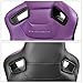IKON MOTORSPORTS, Universal Racing Seats with Dual Sliders, Reclinable Purple PU & Carbon Leather Sport Bucket Seats, 1 Pair Driver + Passenger Side