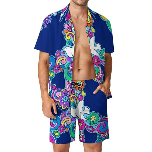 Ensemble Plage Homme avec Chemise Hawaïenne pour des Vacances Décontractées au Soleil