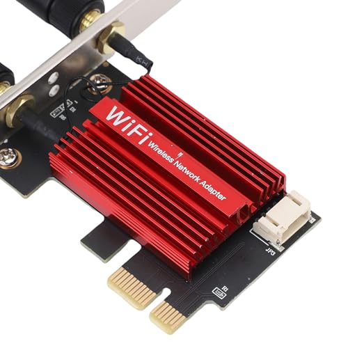 YUKERMARB Tarjeta Inalámbrica WiFi 6E PCIe, Tribanda 4200Mbps, Bluetooth 5.2, OFDMA y MU-MIMO, Seguridad WPA3, Antenas Duales de 8dB, para PC de Escritorio - imagen 3