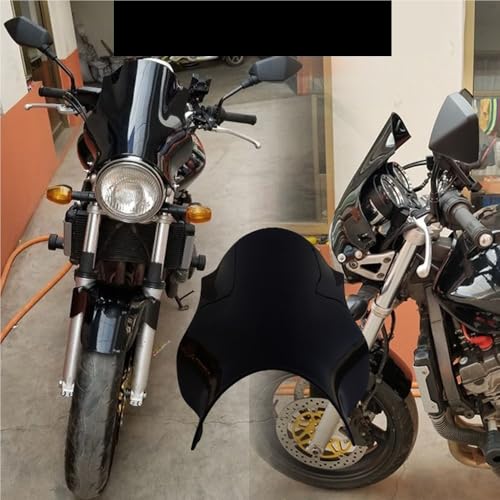 Saut-de-vent Hornet CB600 CB400 bulle moto phare rond noir - 2