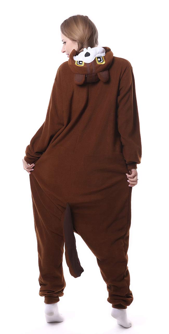 FunnyCos Unisex Animal Onesie Adult Halloween Pyjamas Cosplay Costume Hooded Loungewear