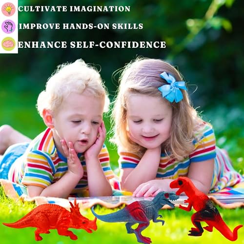 Image of Realistic Dinosaur Animal Toys for Kids 3+ Years | 8PCs Big Size Jurassic World Dino Animals Figure Set for Children| Birthday Gifts Jungle Safari Animal Dino Egg Toy Action Figurine (Dino 8)